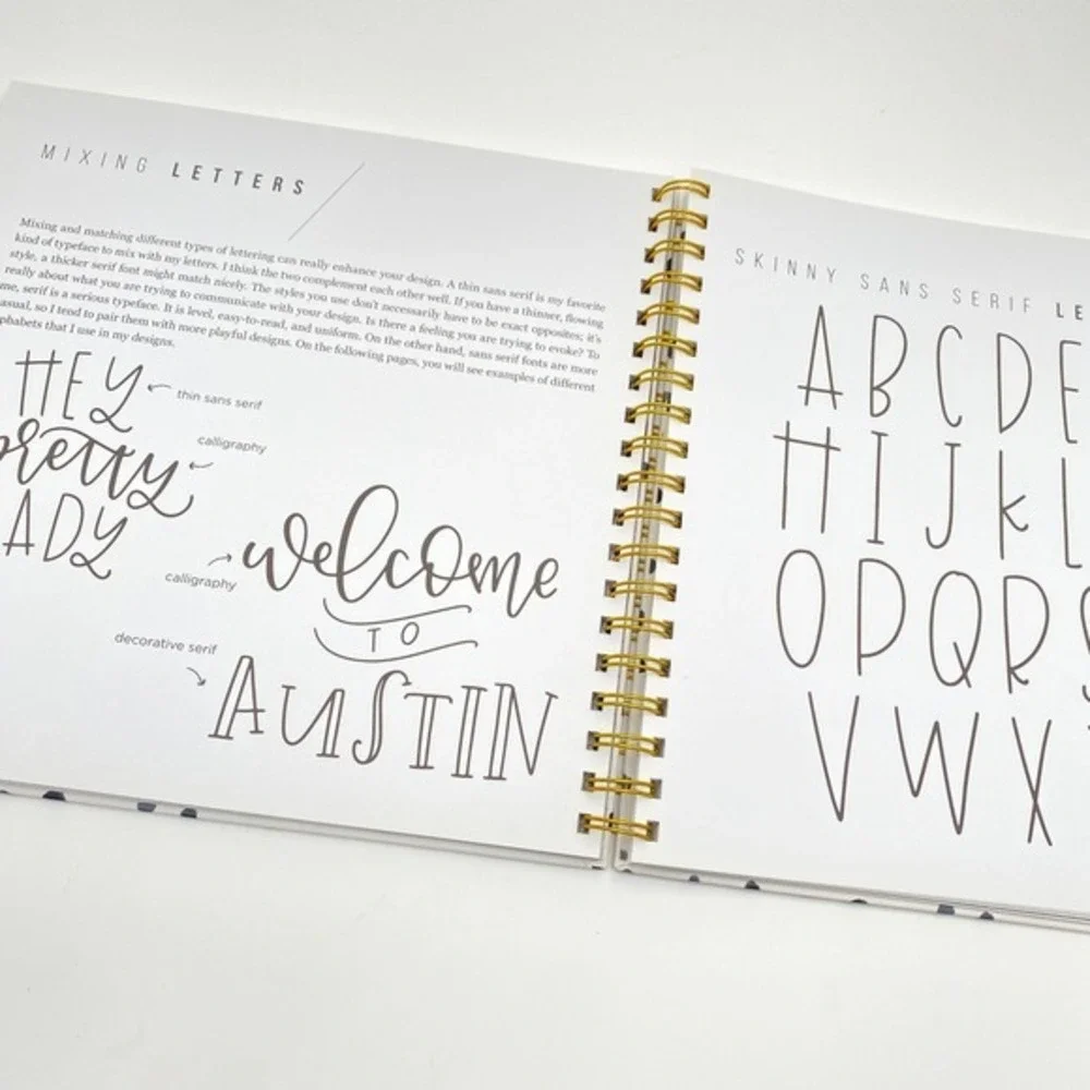 Hand Lettering 101 An Introduction to the Art of Creative‎ Lettering Workbook